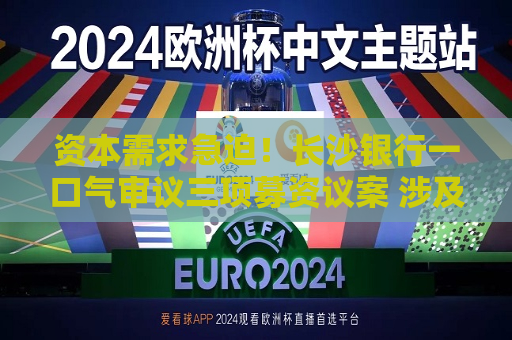 资本需求急迫！长沙银行一口气审议三项募资议案 涉及480亿元