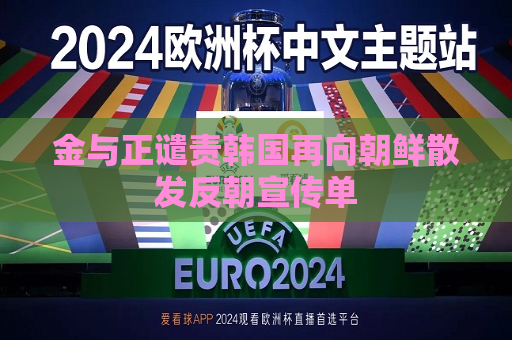 金与正谴责韩国再向朝鲜散发反朝宣传单