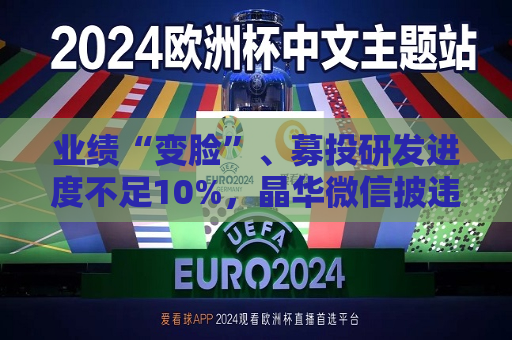 业绩“变脸”、募投研发进度不足10%，晶华微信披违规遭立案调查