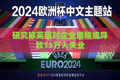 研究称英国对企业增税或导致13万人失业