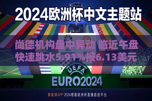 尚德机构盘中异动 临近午盘快速跳水5.91%报6.13美元
