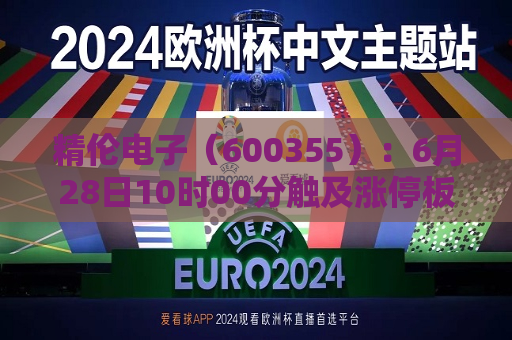 精伦电子（600355）：6月28日10时00分触及涨停板