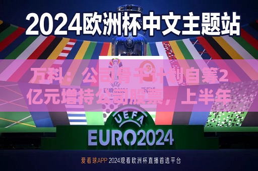 万科：公司骨干计划自筹2亿元增持公司股票，上半年大宗资产交易回款93.4亿元