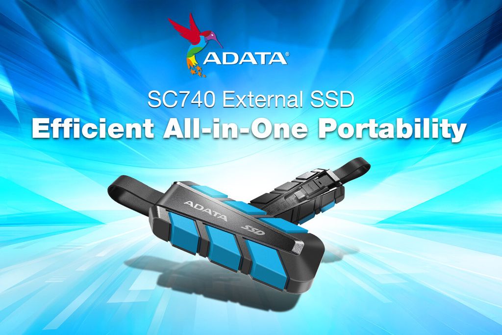 威刚 SC740 移动固态硬盘登场：内置线缆、军规防摔，更高 1050 MB/s 读取、2TB 容量